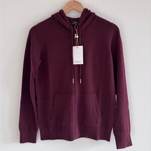 NWT Quince Mongolian Cashmere Full-Zip Hoodie Size XS
